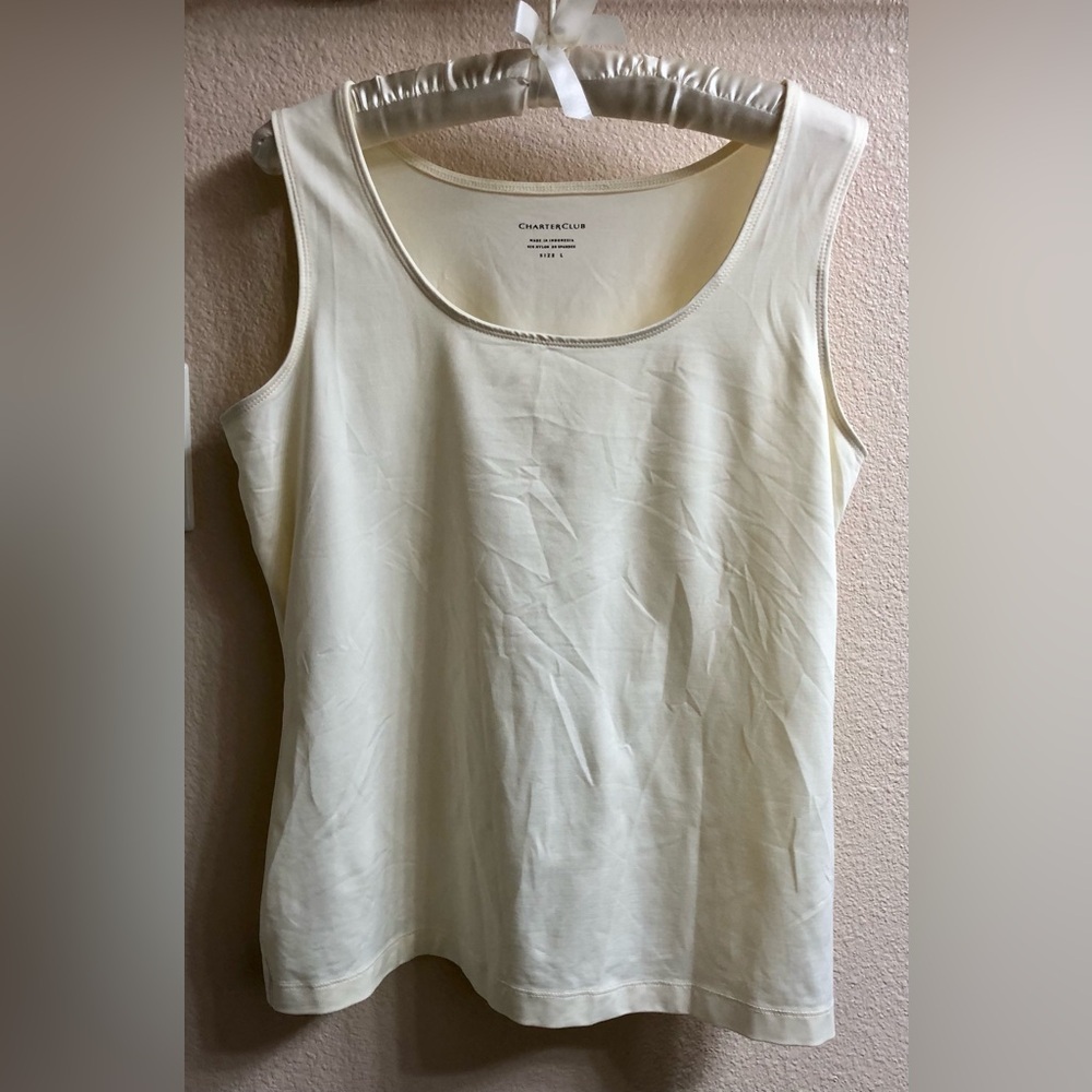 Charter Club Women's Ivory Tank Top